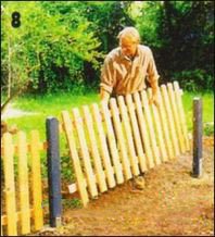 Как построить деревянный штакетный забор