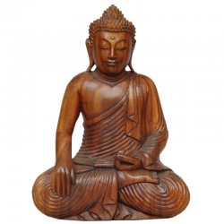 Как вырезать из дерева фигурку Будды 